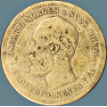 -7- 1 krone 1890, kv. 1/1-, flekker. / Numisma Mynthandel A/S: NOK  100,-
