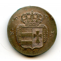 -7- Oldenburg 4 Grote 1818, kv. 1+ (XF) - Rester av PVC, blankettfeil.

https://en.numista.com/21766 / Numisma Mynthandel A/S: kr.  300,-