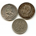 -9- Lot. 3 stk 2 mark 1907-1951, VK - Bayern 2 mark 1907 D, Pr�yssen 2 mark 1913, perforert og Vest-Tyskland 2 Mark 1951 J. By etter bilder.

 https://en.numista.com/7936, https://en.numista.com/13477, / Numisma Mynthandel A/S: kr.  100,-