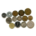 -18- Lot. 14 stk. Frankrike, VK - Best 1 Franc 1840 A, kv. 1-, 50 cent 1894 A, 20 Centime 1886 BB, 1 Centime Lan 7 (1898), 1849, 10 cent 1808A?, Liard 1770S.
By etter bilder / Numisma Mynthandel A/S: kr.  100,-