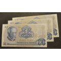 10 kr.1982 B W  * Kv. 0 *  Katv. kr. 120 ** - Bilder er sedlene. Pene i kv. 0. Vurder ogs� fra bilder. Pris KJ�P N� er en (1) sedell. Ved kj�p a flere er de i nr. rekkef�lge. Du velger antall. IKKE SAL�R.Kun 1 igjen. / Tore Rimstad: NOK  70,-