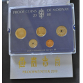 PROOFSETT 2000 *Millenniuml * KATV. KR. 525 ** - Bilder er settet du f�r. Topp sett uten anmerkninger. Kv. 0. Her med 20 kr. Millennium i proof kv. IKKE SAL�R. / Tore Rimstad: kr.  280,-