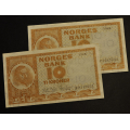10 kr. 1965 F  Kv. 01 * Nr. rekkef. Katv. kr. 100 - Bilder er sedlene. Vurder ogs� fra bilder. Pris KJ�P N� er 1(en). seddel. Du velger antall. Ved kj�p av flere er de i nr. rekkef�lge. IKKE SAL�R. / Tore Rimstad: kr.  30,-