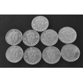 Alle 5 kr. 1982 til 1994 *KV. 0 ** 9 stk - Bilder er av myntene. Tas fra originale ruller Pen kv.0. Pakkes i syrefast plast. Bilde 2.IKKE SAL�R. / Tore Rimstad: kr.  220,-