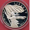 -2- Usa 1$ minnemynt (2), 2012, Proof - 26,73 gram 0,900 s�lv. S�lvverdi pr 22. august er 495 kr. / Numisma Mynthandel A/S: kr.  1,-