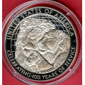 -12- Usa 1$ minnemynt (12), 2017, Proof - 26,73 gram 0,900 s�lv. S�lvverdi pr 22. august er 495 kr. / Numisma Mynthandel A/S: kr.  1,-