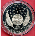 -20- Usa 1$ minnemynt (20), 2004 P, Proof - 26,73 gram 0,900 s�lv. S�lvverdi pr 22. august er 495 kr. / Numisma Mynthandel A/S: kr.  1,-