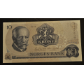 10 kr. 1978 HL  Erst. Kv. 0/01 * Katv. kr.1080 * - Bilder er seddelen du f�r. Pen usirkulert. Vurder ogs� fra bilder. / Tore Rimstad: kr.  10,-