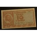 10 kr. 1970 X  Ertst. Kv.1  Katv. kr. 130 ** - Bilder er seddelen du f�r. Vurder ogs� fra bilder. / Tore Rimstad: kr.  10,-