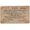 -1- SNSK, 10 �re 1937/38, serie W, kv. 1-/2 - Nr. 1796. Limrester p� hj�rner, avrevet venstre hj�rne oppe. R-seddel. / Numisma Mynthandel A/S: kr.  186,-