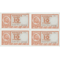 -21- Lott 4 stk. 10 kroner 1972K, VK - Kvalitet ca. 1+ til 1+/01. Den f�rste med liten flekk. By etter bildet.
Signatur Wold/�degaard
I nummer-rekkef�lge; K8134647-50. / Numisma Mynthandel A/S: kr.  54,-