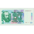 -36- 50 kroner 1984-VI, kv. 01 - Signatur Wold/Sag�rd / Numisma Mynthandel A/S: kr.  4,-
