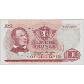 -40- 100 kroner 1977K, kv. god 1 - Signatur Wold/Sag�rd / Numisma Mynthandel A/S: kr.  105,-