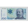 -43- 200 kroner 1994, kv. 01+ - Signatur Moland/Johansen / Numisma Mynthandel A/S: kr.  105,-