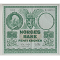 -44- 50 kroner 1963E, kv. 1/1+, rufsete venstre kant - Signatur Brofoss/Ottesen / Numisma Mynthandel A/S: kr.  273,-