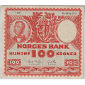 -50- 100 kroner 1961H, kv. 1/1- - Signatur Brofoss/Ottesen / Numisma Mynthandel A/S: kr.  210,-