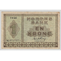 -58- 1 kroner 1950M, kv. 1- - Signatur Thorp / Numisma Mynthandel A/S: kr.  89,-