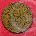 -13- Pollett, Sande Bruk 1 Liter, kv. 1+ - Fotografert i plastholder. / Numisma Mynthandel A/S: kr.  1,-
