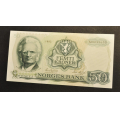 50 kr. 1982 M * Kv.0  * Katv. kr. 530 - Bilder er seddelen du f�r. Vurder ogs� fra bilder. IKKE SAL�R / Tore Rimstad: NOK  350,-