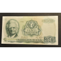 50 kr. 1982 N * Kv. 1+/01 * Katv. kr. 350 * - Bilder er seddelen du f�r. Vurder ogs� fra bilder. IKKE SAL�R. God �rgang. / Tore Rimstad: NOK  190,-