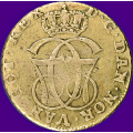 -5- 24 skilling 1773, kv. 1+ - NMD33, S2B. Ex. OMG B, 05.2019. Christian VII. / Numisma Mynthandel A/S: kr.  1250,-