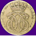 -25- 24 skilling 1734, kv. 1/1+ - NMD4, S4. Ex. auction.no, 05.02.2021. Christian VI. / Numisma Mynthandel A/S: kr.  2900,-