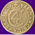 -26- 2 mark 1645, kv. 1/1+ - NMD114, S40. Ex. BR, 07.05.2019-885/261. Christian IIII. / Numisma Mynthandel A/S: kr.  2750,-