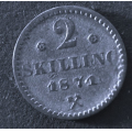 2 Skilling 1871 s�lv rosett kv. 01 * Katv. kr. 550 - Bilder er mynten du f�r. Vurder og by fra bilder. / Tore Rimstad: kr.  55,-