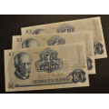 10 kr. 1982 BH * Kv. 0/01* Usirk. Katv. kr. 95,- - Bilder er sedlene. Pene usirkulerte sedler. Pris KJ�P N� er en (1) sedell. Ved kj�p av flere er de i nr. rekkef�lge. Du velger antall. IKKE SAL�R. / Tore Rimstad: kr.  45,-
