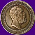 -3- Det 8de Almindelige Norske Landbrugsm�de, Trondhjem 1887 - Kvalitet 01. Oscar II Norges og Sverieges Konge - Br�derfolkenes Vel. Throndsen. S�lv. �45mm. S&H 25. Ex Skanfil, 06.09.2021. / Numisma Mynthandel A/S: kr.  700,-