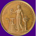 -5- Den Norske Meieriforening, 1890 - Kvalitet 01. Throndsen. Bronse. �43mm. S&H 63. Ex auction.no, 26.11.2021. / Numisma Mynthandel A/S: kr.  100,-