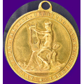 -20- Buskerud Mandssangerforbund, 1916 - Kvalitet 01. Syng Skyen V�k Fra Graatung Hverdagshimmel. Forbundets 3die Stevne i Haugesund Pinsen 1916. Throndsen. Forgylt bronse. �37mm. S&H 418. Ex Agder mf, 19.11.2023. / Numisma Mynthandel A/S: kr.  200,-