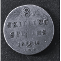 8 skilling 1819 * Kv. 1 * Katv. kr. 1250 * - bilder er mynten du f�r. Vurder ogs� fra bilder. / Tore Rimstad: NOK  125,-