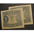 50 kr. 1944 C * Kv. 01 * Nr. rekkef. Katv. kr. 4200,- - Bilder er sedlene. Meget sjelden. Vurder ogs� fra bilder. Pris KJ�P N� er en (1) sedell. Ved kj�p av flere er de i nr. rekkef�lge. IKKE SAL�R. / Tore Rimstad: NOK  2900,-