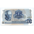 -14- 10 kroner 1972 QV, kv. 01 / Numisma Mynthandel A/S: kr.  650,-
