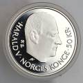 -17- Norge 50 kr 1995(2), kv. Proof. Patinert, sm� anm. - FN. Illustrasjonsbilder. I kapsel. / Numisma Mynthandel A/S: kr.  1,-