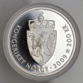 -42- 200 kr 2009, Hamsun, Proof, sm� anm. - Illustrasjonsbilder. I kapsel. / Numisma Mynthandel A/S: NOK  150,-
