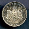 -49- 2 kr 1907(2), kv. 1+/01, kh. - Patina. / Numisma Mynthandel A/S: NOK  175,-