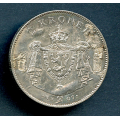 -50- 2 kr 1907 gev�r, kv. 1/1+, anh. - Loddespor advers. i hb. / Numisma Mynthandel A/S: NOK  233,-