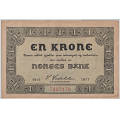 -5- 1 krone 1917, kv. 1/1+ - Signatur: Cederholm / Numisma Mynthandel A/S: kr.  105,-