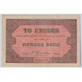 -7- 2 kroner 1918, kv. 1+ - Signatur: Cederholm / Numisma Mynthandel A/S: kr.  79,-