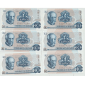 -11- Lott 6 stk. 10 kroner 1982 B & -83 C, VK - Signatur: Wold/Sag�rd
1982 BA & BL, kvalitet 01
1983 CJ i rekkef�lge & C� i rekkef�lge, kv. 1+/01 til 01 / Numisma Mynthandel A/S: kr.  3,-