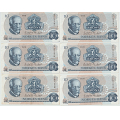 -12- Lott 6 stk. 10 kroner 1978 BR, VK - Signatur: Wold/Sag�rd
Kv. 1+ til 1+/01 / Numisma Mynthandel A/S: kr.  82,-