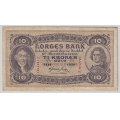 -19- 10 kroner 1939 Z, kv. 1- - Signatur: Meldahl Nielsen / Numisma Mynthandel A/S: kr.  51,-