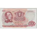 -34- 100 kroner 1976 C, kv. 1+/01 - Signatur: Wold/�degaard / Numisma Mynthandel A/S: kr.  128,-
