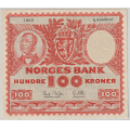 -47- 100 kroner 1960 G,  kv. 1/1+ - Signatur: Brofoss/Ottesen / Numisma Mynthandel A/S: kr.  318,-