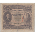 -51- 100 kroner 1944 C,  kv. 1-/2, rifter - Signatur: Meldahl Nielsen / Numisma Mynthandel A/S: kr.  175,-