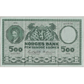 -54- 500 kroner 1976 A,  kv. 1 - Signatur: Wold/�degaard / Numisma Mynthandel A/S: kr.  1103,-