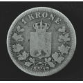 1 kr. 1879 * Kv. 1/1- * Katv. kr. 750 til 2100 - Bilder er mynten du f�r. Riss, fl. Vurder ogs� fra bilder. / Tore Rimstad: kr.  100,-