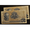 10 kr. 1984 C T * Kv. 0. Nr. rekkef�lge. Katv. kr. 80 - Bilder er sedlene. Usirkulert kv. 0.. Vurder ogs� fra bilder. Pris KJ�P N� er en(1) seddel. Du velger antall. Ved kj�p av flere er de i nr. rekkef�lge. IKKE SAL�R. Kun 1 igjen. De andre er solgt. / Tore Rimstad: kr.  40,-